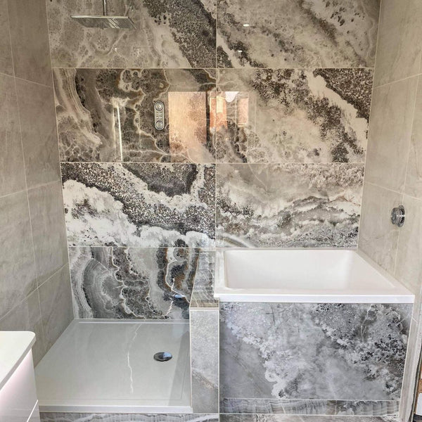 Omnitub Solo Plus 1250 x 1050 handmade UK deep soaking tub 600mm depth wide rectangular - alternate angle