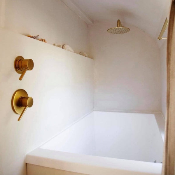 Omnitub Solo Plus 1250 x 750 UK deep soaking tub 600mm depth rectangular - top-down view 2
