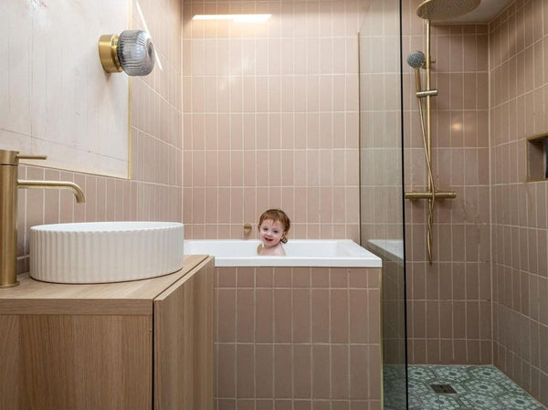 Omnitub Solo Max 1050 x 800 handmade UK deep soaking tub 600mm depth rectangular - bathroom installation