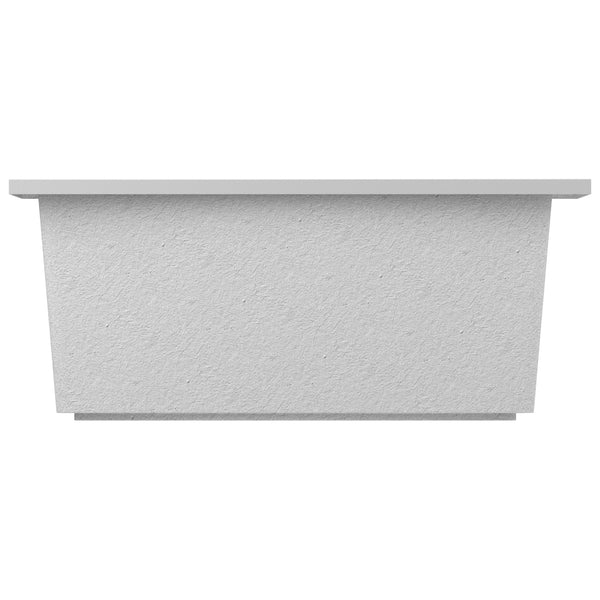 Omnitub Duo Ultra 1500 x 1500 handmade deep soaking tub 600mm depth square - finish and texture