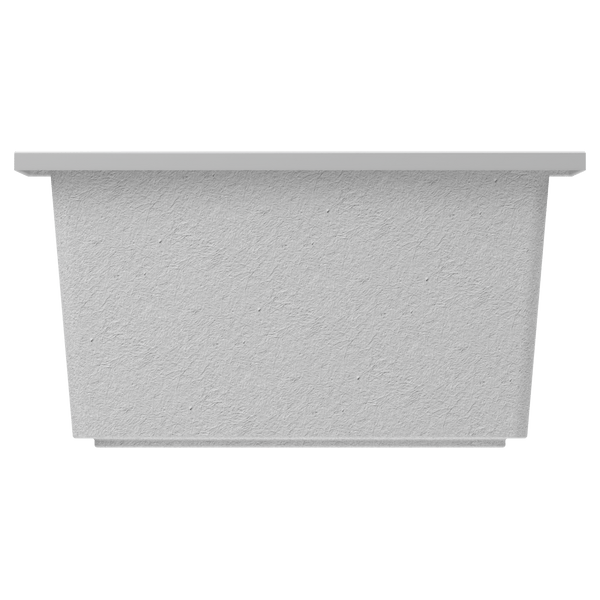 Omnitub 1400 x 1200 deep soaking tub 600mm depth wide rectangular - close-up detail
